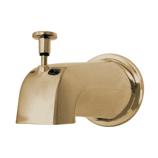 Diverter, Tub Spout, Polished Brass